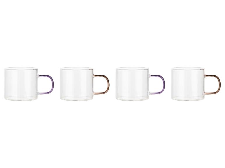 LIVARNO HOME Tea Glass Set Borosilicate 4-Piece