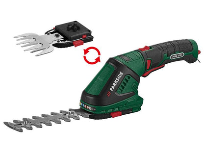Parkside PGSA 4 B3 4V 2-in-1 Cordless Grass and Shrub Shear with 180° Rotating Soft Grip