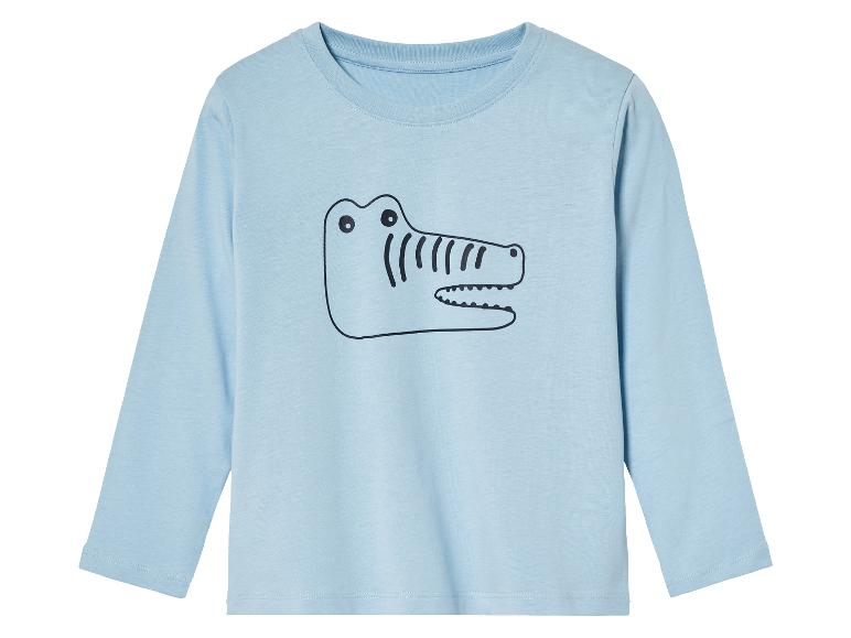 Lupilu 2 Pack Kids Long Sleeve Shirts Cotton Light Blue Yellow