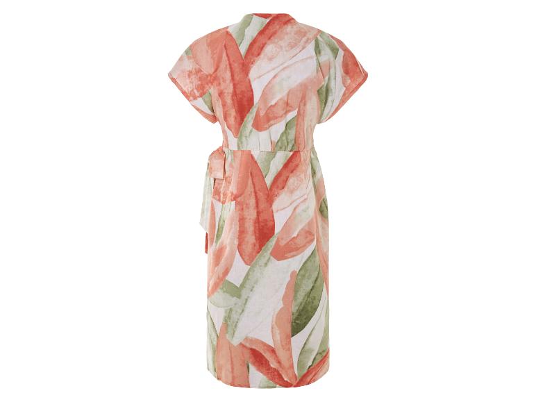 ESMARA Women's Linen Dress With Ample Cut And Short Sleeves