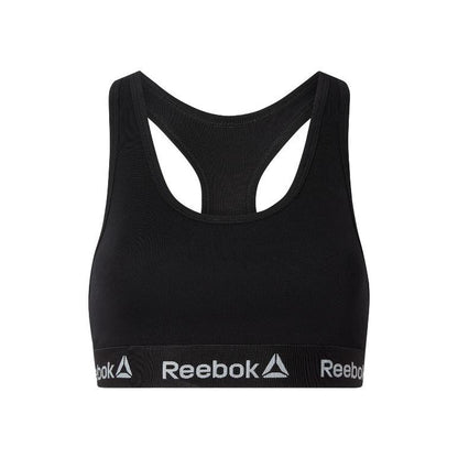 Reebok Women's Sports Bra 2-Pack Black Moisture-Wicking Fit