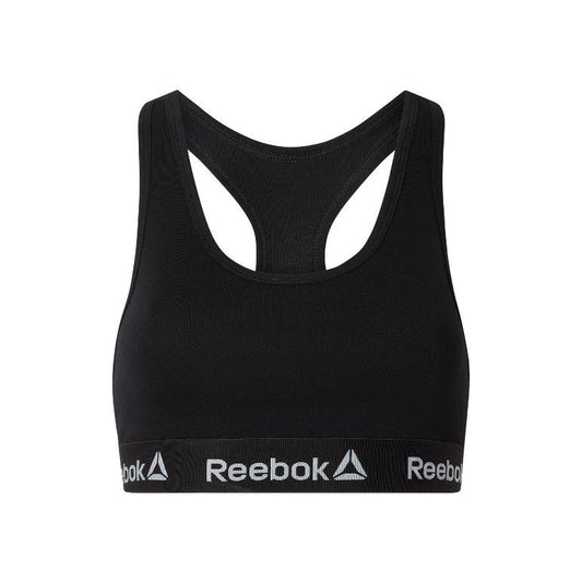 Reebok Women's Sports Bra 2-Pack Black Moisture-Wicking Fit