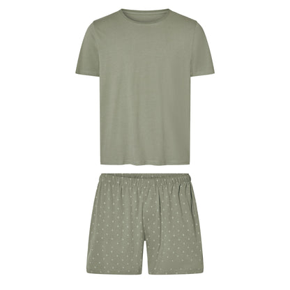esmara Men's Pajama Set Dots/Khaki L (52/54)