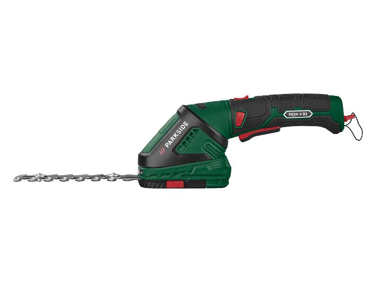 Parkside PGSA 4 B3 4V 2-in-1 Cordless Grass and Shrub Shear with 180° Rotating Soft Grip