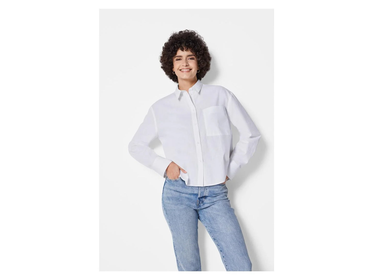 ESMARA Women's Shirt with Dropped Shoulders