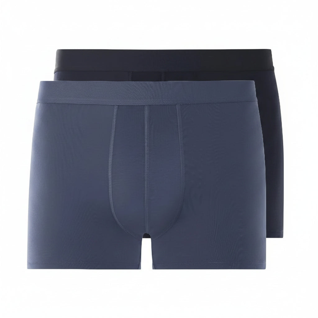 LIVERGY® Men's Boxers 2‑Pack, Cotton‑Elastane