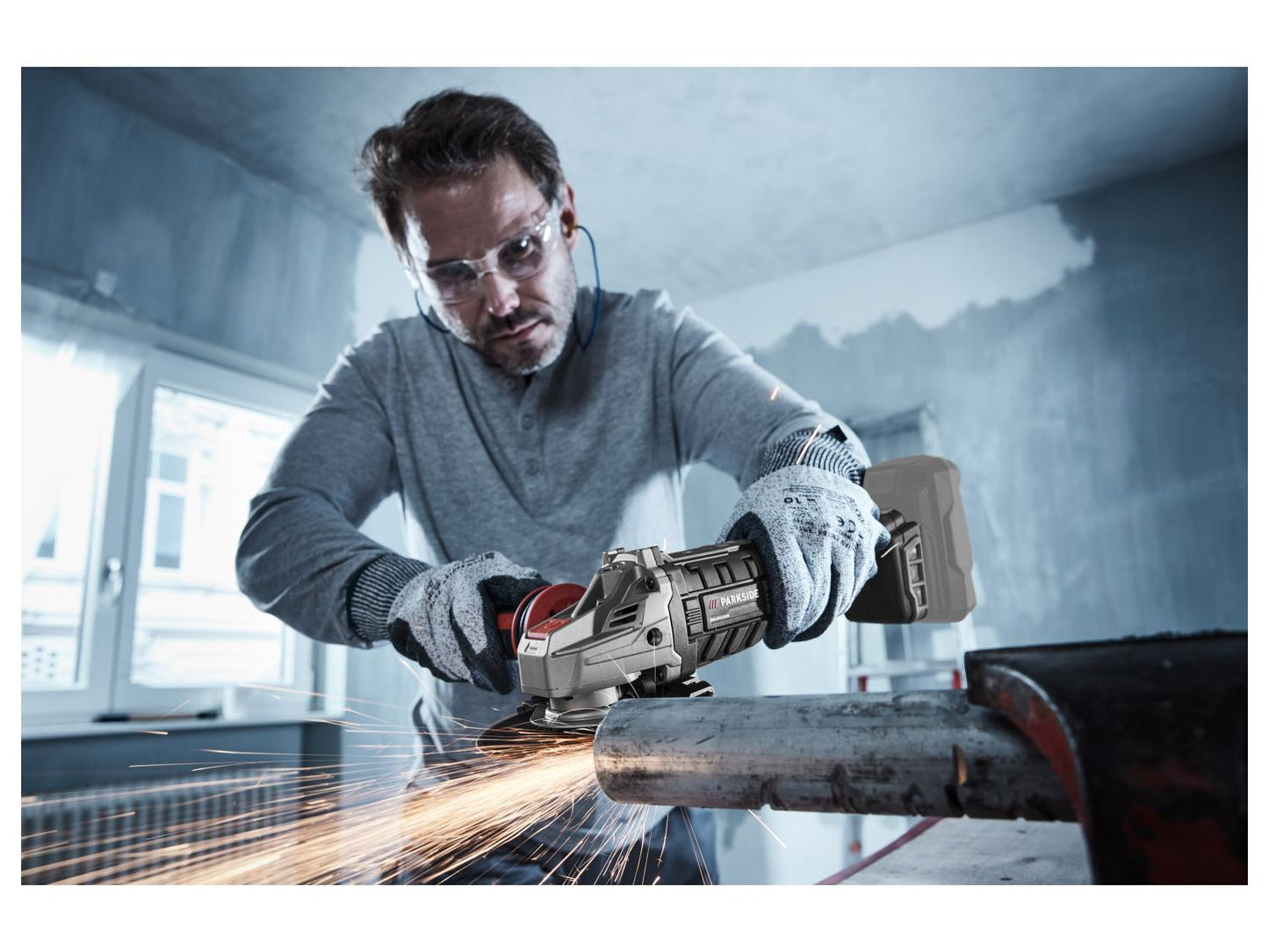 Parkside Performance 20V Cordless Angle Grinder PWSAP 20 Li F6