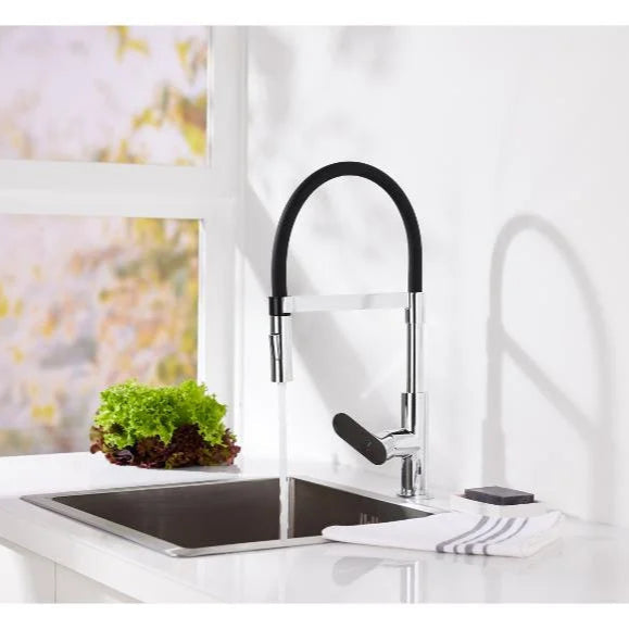 LIVARNO Home Kitchen Faucet with Dual Pull-Out Spray Feature