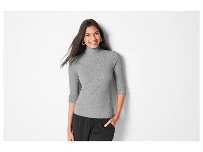 esmara Soft Cotton-Modal Ribbed Sweater