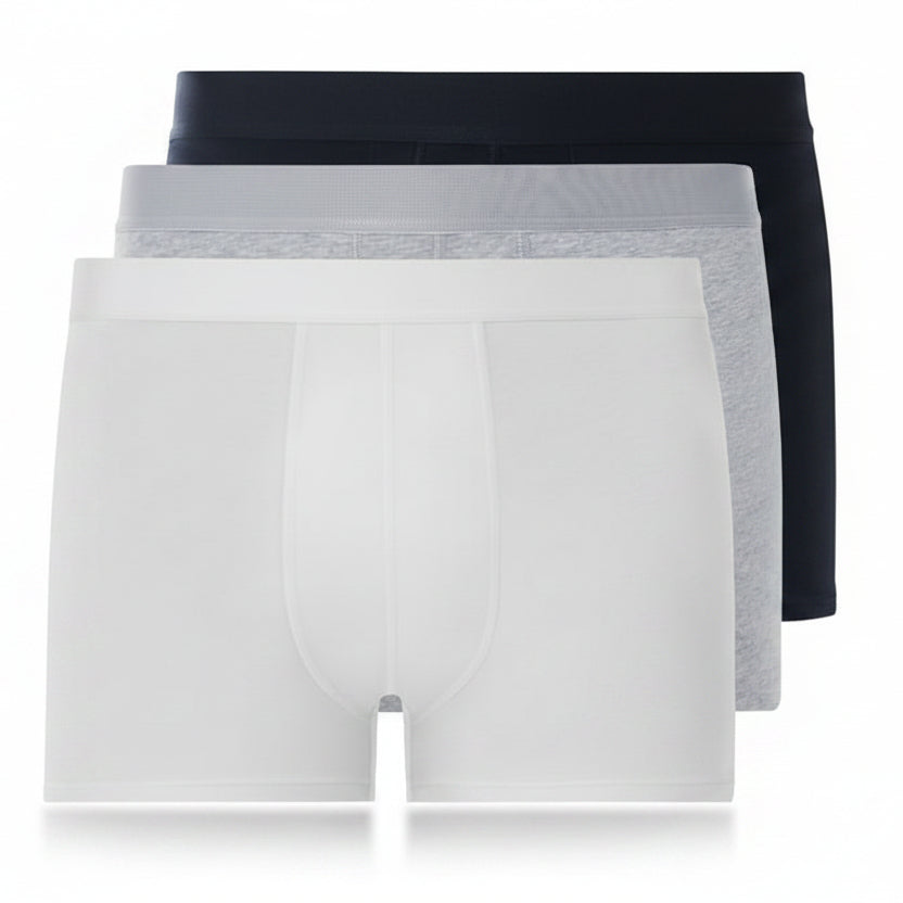 LIVERGY Men's Boxers 3‑Piece Pack Cotton‑Elastane