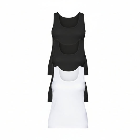 esmara Women’s TankTop 3‑Pack Black and White