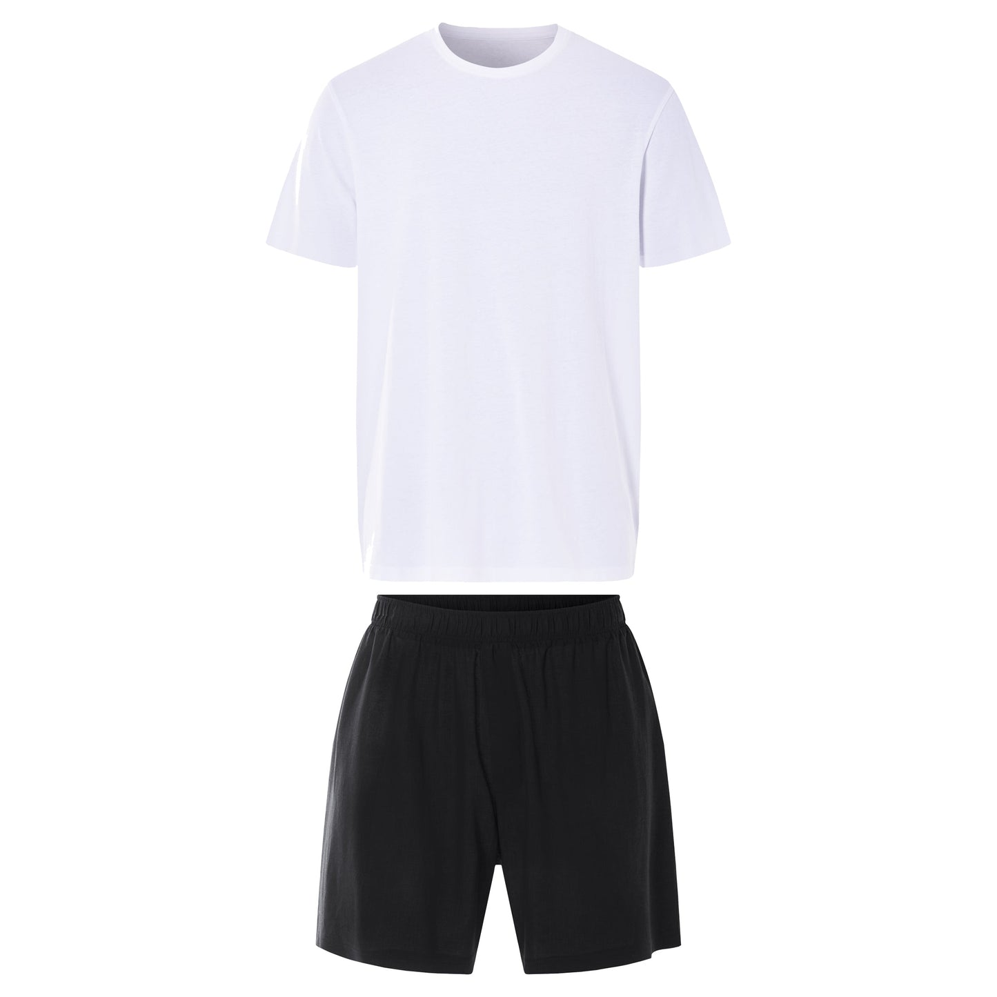 LIVERGY Men's Pajama Set White/Black M (48/50)