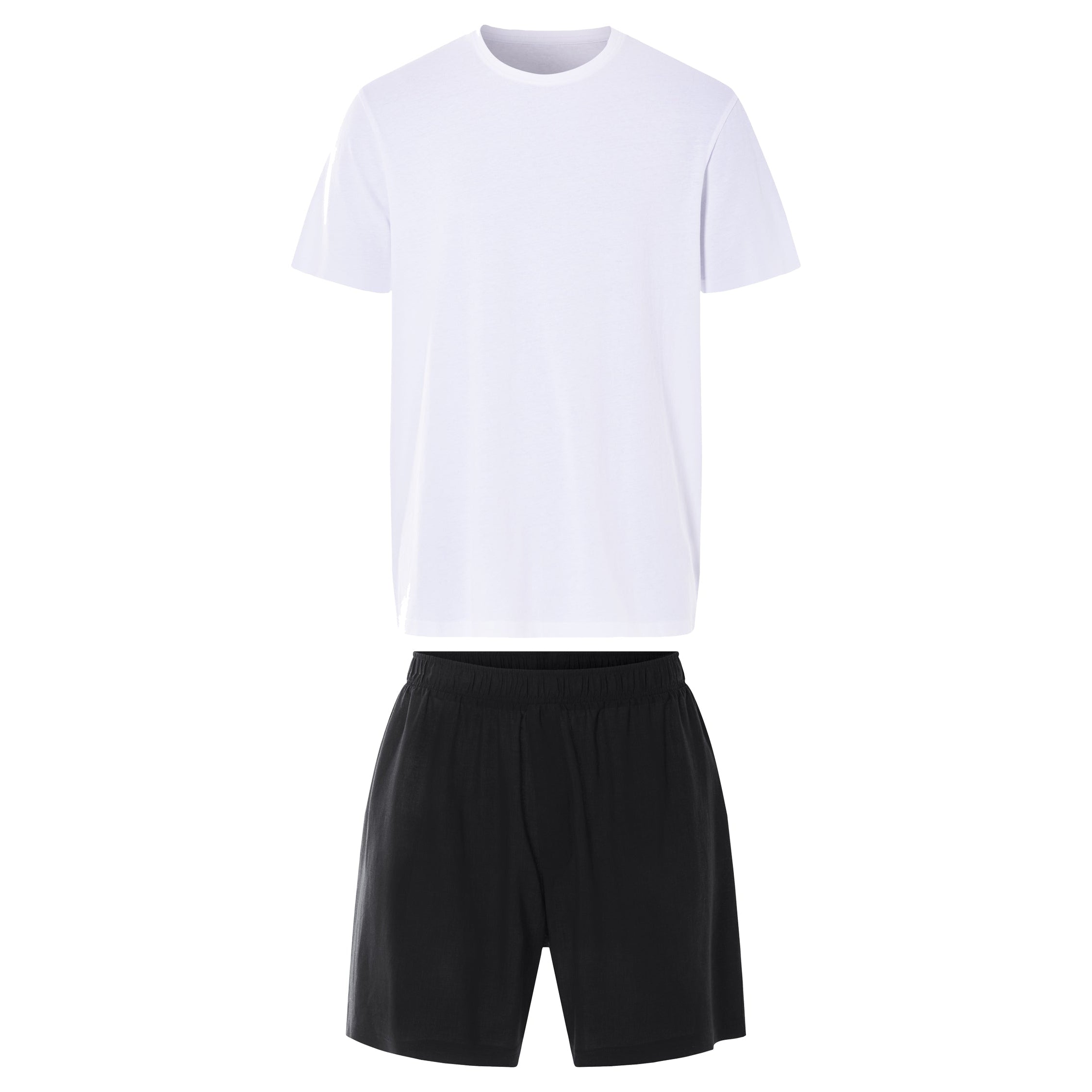 LIVERGY Men's Pajama Set White/Black M (48/50)