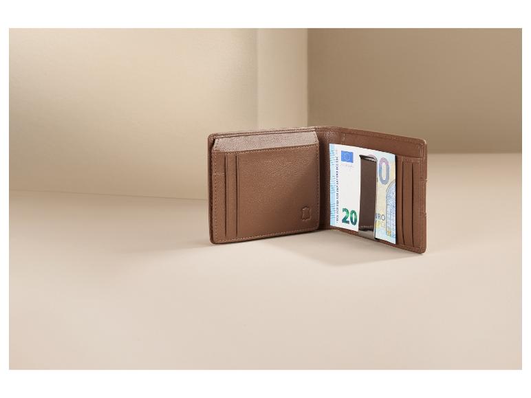 LIVERGY Men's Genuine Goat Leather Magic Wallet & Bifold Styles