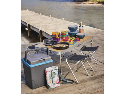 Rocktrail Portable Folding Camping Table and Stools Set with Carry Handle