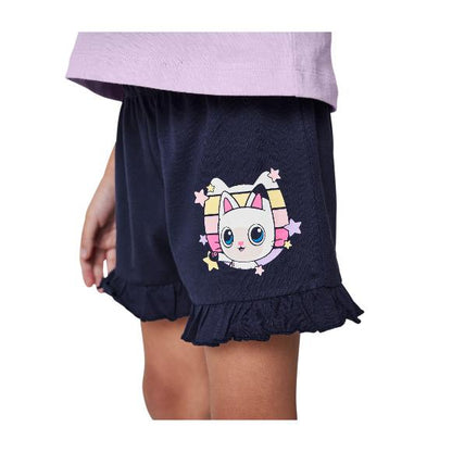 Disney Girls' Pajamas Set Short Sleeve Ruffle Pure Cotton