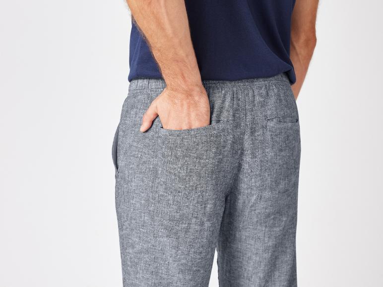 LIVERGY® Men’s Linen Pants Straight Fit