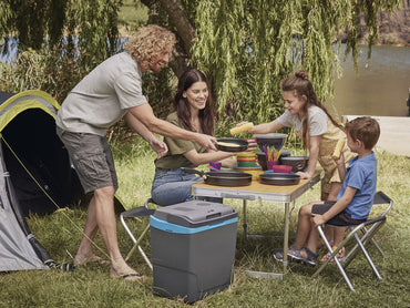 Rocktrail Portable Folding Camping Table and Stools Set with Carry Handle