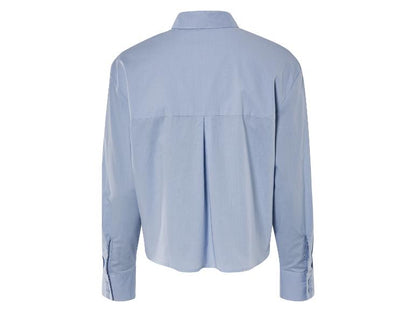 ESMARA Women's Cotton Shirt with Dropped Shoulders White