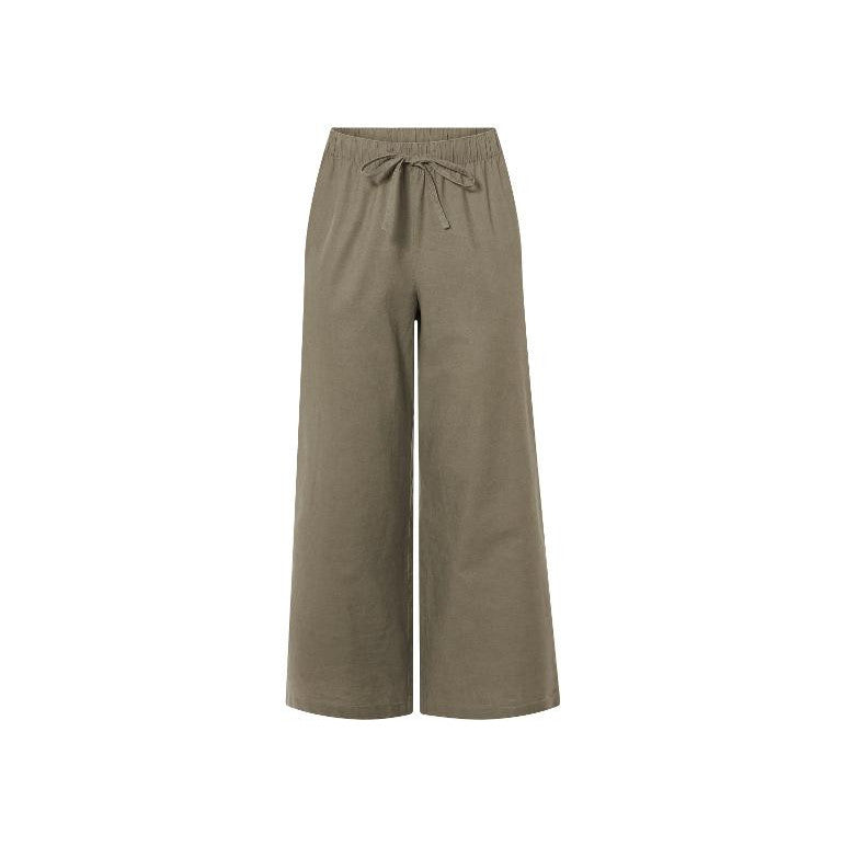 ESMARA Women's Linen Pants With Elastic Waist