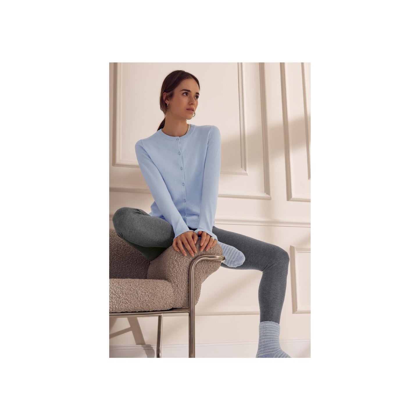 ESMARA Women's Organic Cotton Leggings with LYCRA