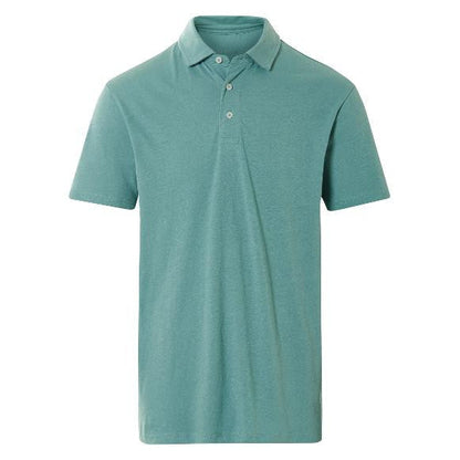 LIVERGY® Men's Polo Shirt with Linen and Cotton