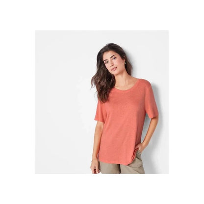 esmara T-Shirt Lin Femme Lightweight Casual