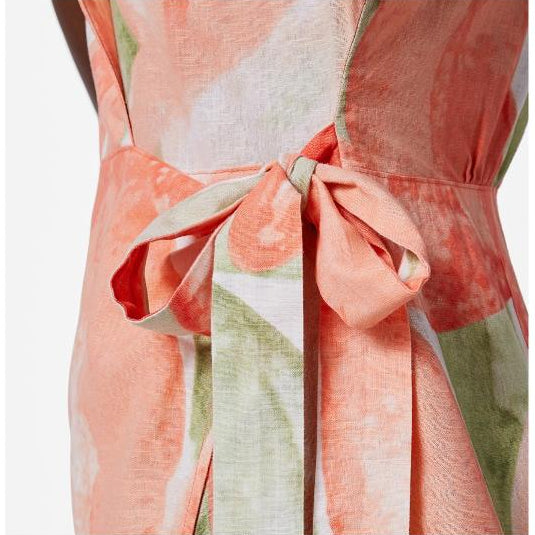 ESMARA Women's Linen Dress With Ample Cut And Short Sleeves