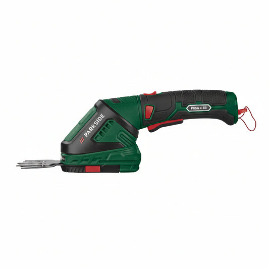 Parkside PGSA 4 B3 4V 2-in-1 Cordless Grass and Shrub Shear with 180° Rotating Soft Grip