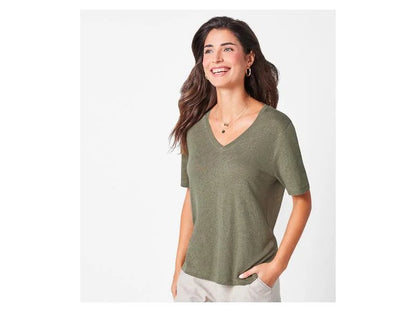 esmara T-Shirt Lin Femme Lightweight Casual