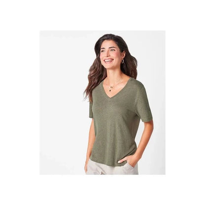 esmara T-Shirt Lin Femme Lightweight Casual