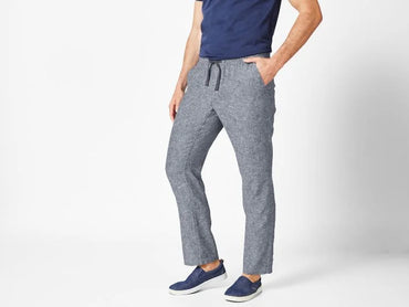LIVERGY® Men’s Linen Pants Straight Fit
