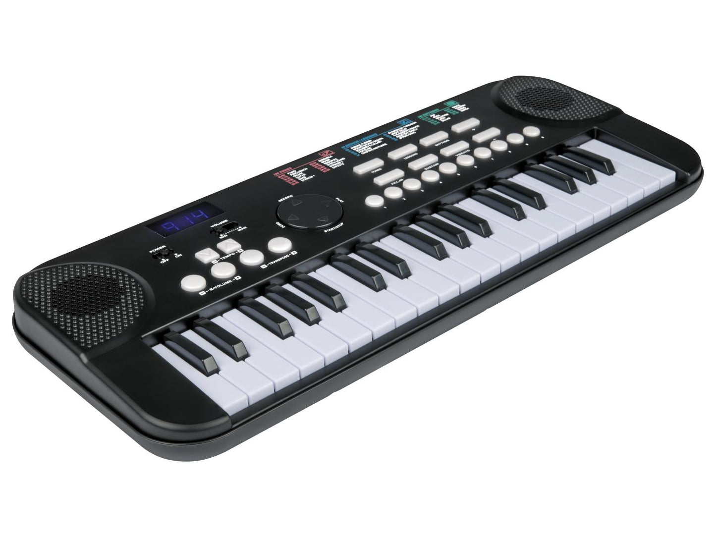 Portable Electronic Keyboard: 37-Key Digital Piano with 100 Sounds & Rhythms