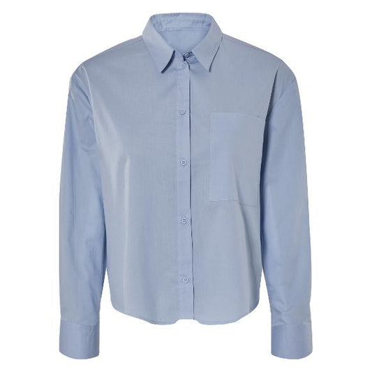 ESMARA Women's Cotton Shirt with Dropped Shoulders White