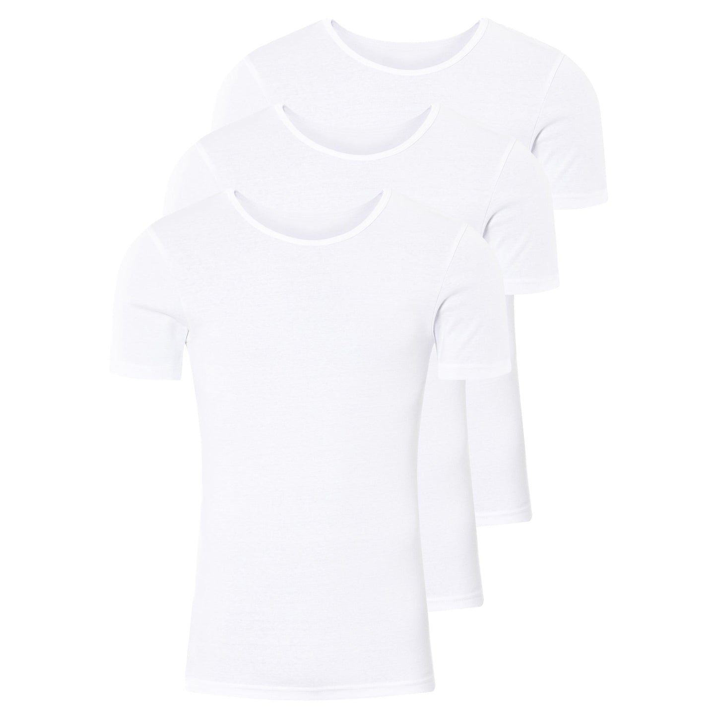 LIVERGY® Men's Thermoactive Undershirts 3-Pack Round Neck 6/L White
