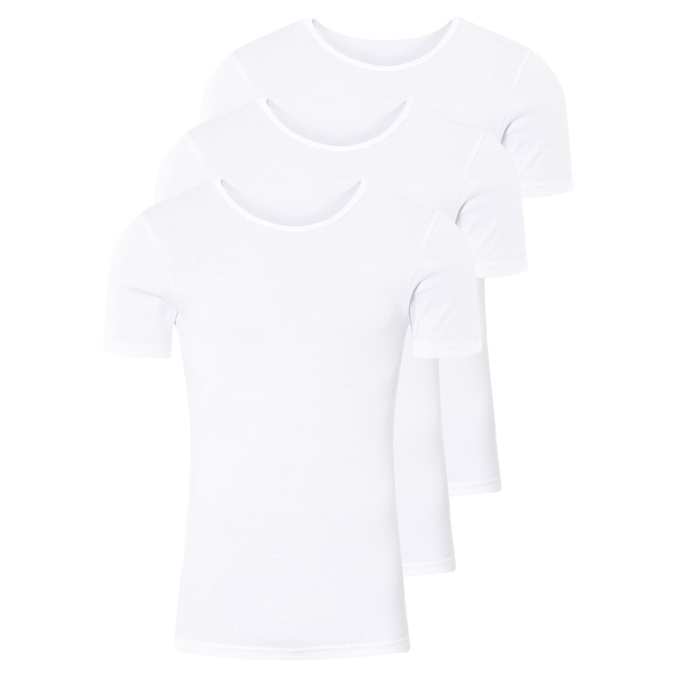 LIVERGY® Men's Thermoactive Undershirts 3-Pack Round Neck 6/L White