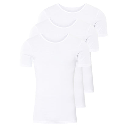 LIVERGY® Men's Thermoactive Undershirts 3-Pack Round Neck 6/L White