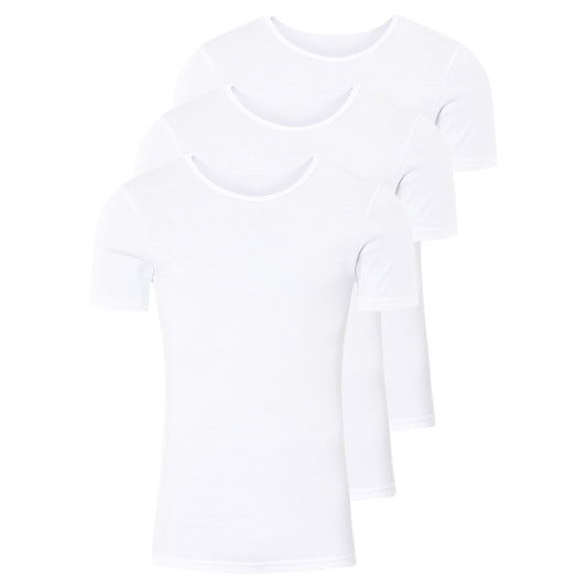 LIVERGY® Men's Thermoactive Undershirts 3-Pack Round Neck 6/L White