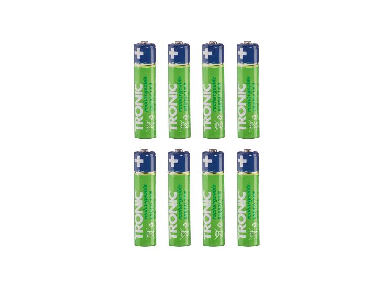TRONIC 100398699 Rechargeable Batteries 8-Pack