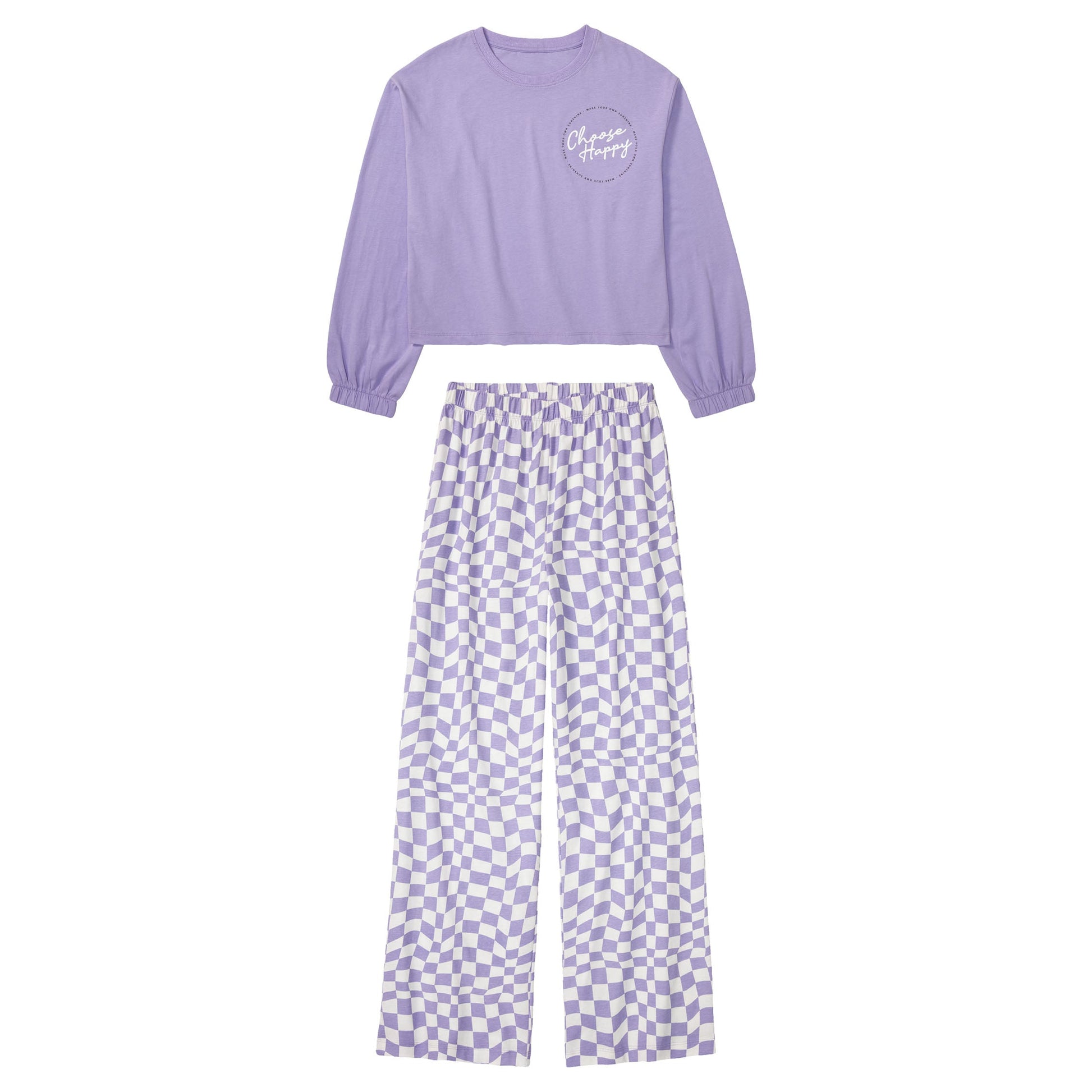 Pepperts Girls Pajama Set 134/140 Violet White