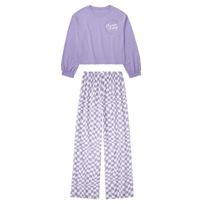 Pepperts Girls Pajama Set 134/140 Violet White