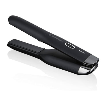 GHD Unplugged Wireless Flat Iron – Sleek Black Portable Styling Tool