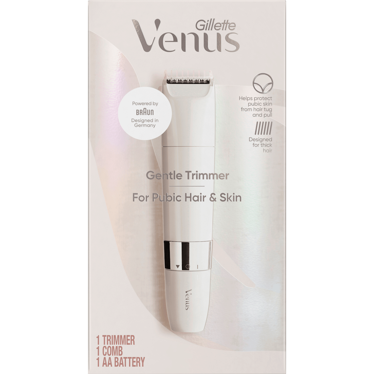 Gillette Venus Electric Intimate Trimmer – Precise, Waterproof, Thick Hair Friendly