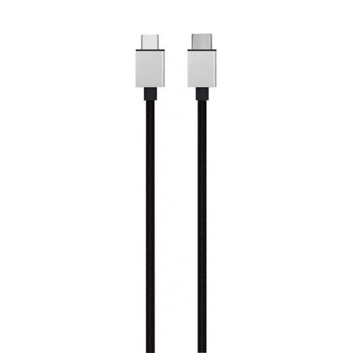 Grixx Optimum Micro USB to USB-C Cable, 10-Foot Black Nylon Braided