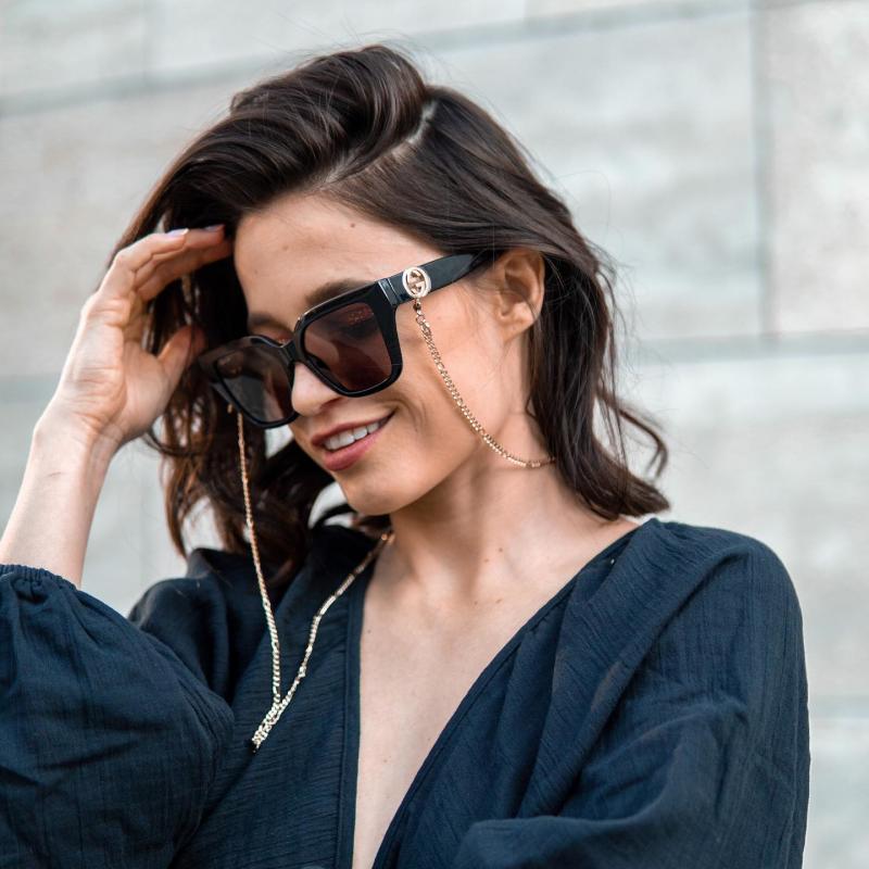 Gucci GG1023S Luxury Black/Grey Shaded Women Sunglasses