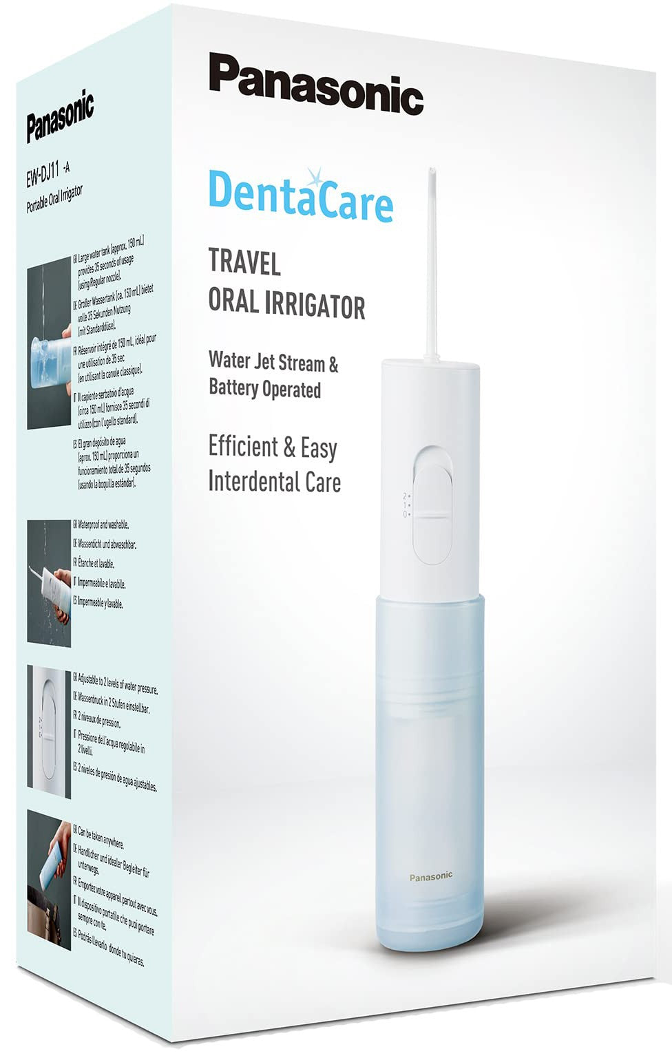 Panasonic EW-DJ11-A503 Portable Cordless Oral Irrigator for Fresh Breath