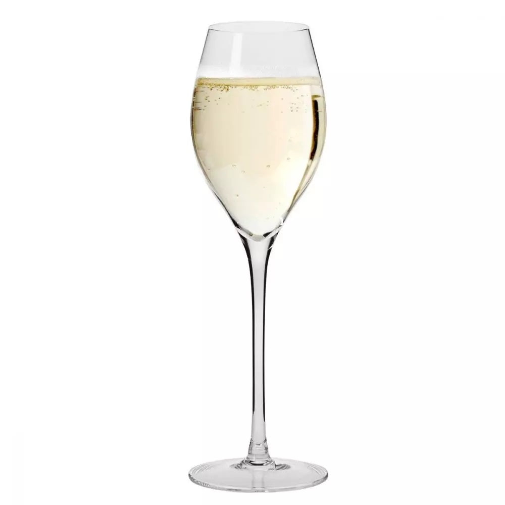 KROSNO Harmony Premium Crystal Prosecco Glasses Set, 6-Pack, 300ml