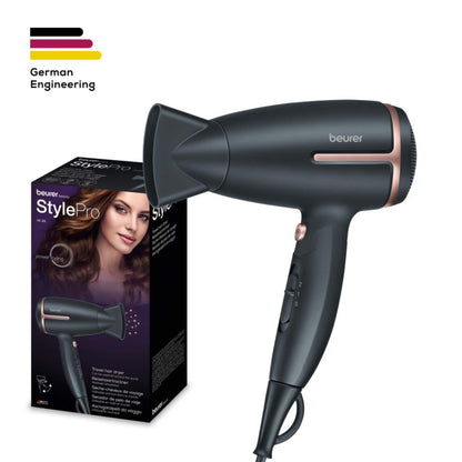 Beurer HC 25 Travel Hair Dryer with Ion Technology