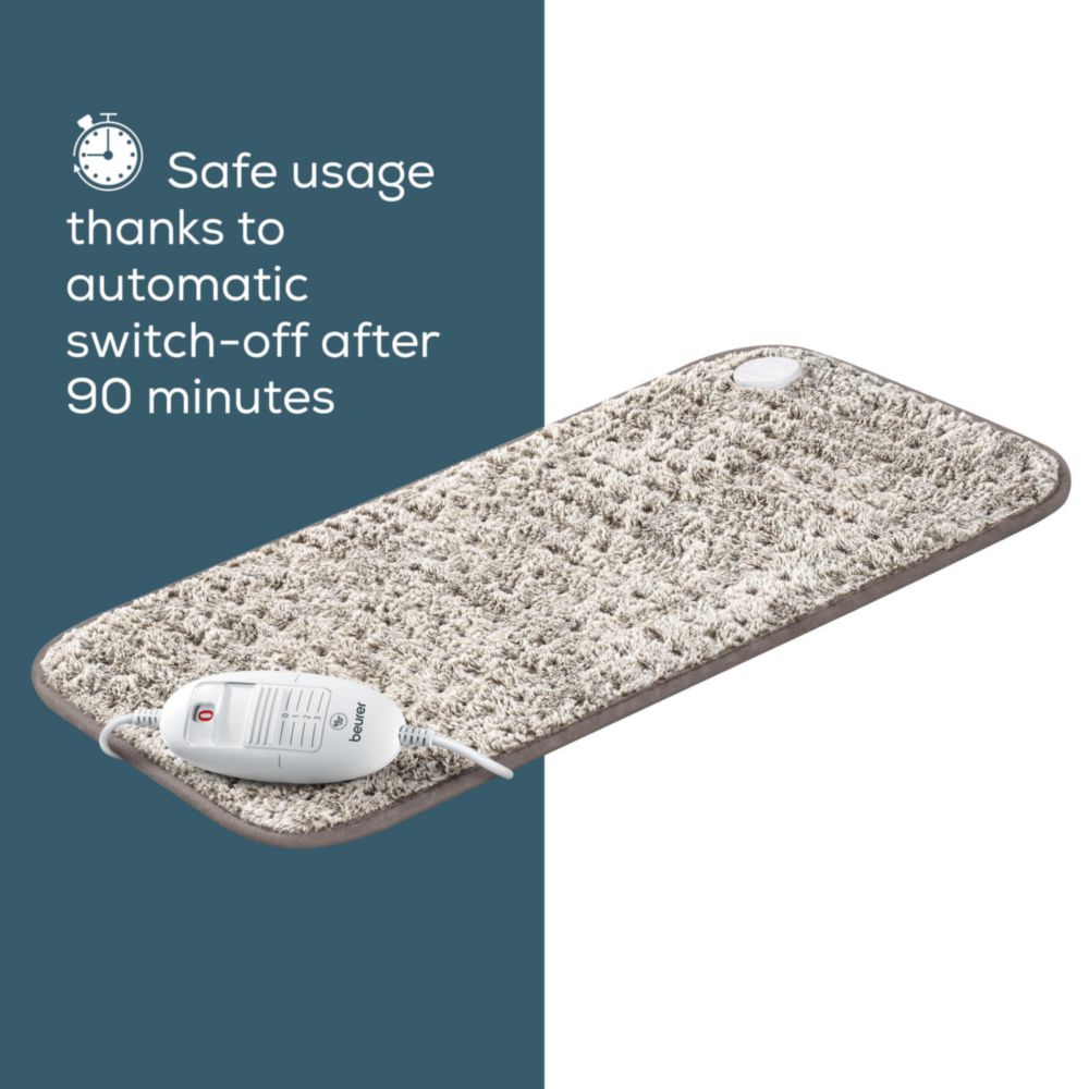 Beurer HK 123 XXL Super-Soft Fast-Heating Pad, 3 Settings, Auto Shut-Off