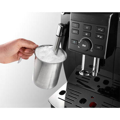 De'Longhi ECAM13.123.B Black Bean-to-Cup Espresso Machine with Milk Frother